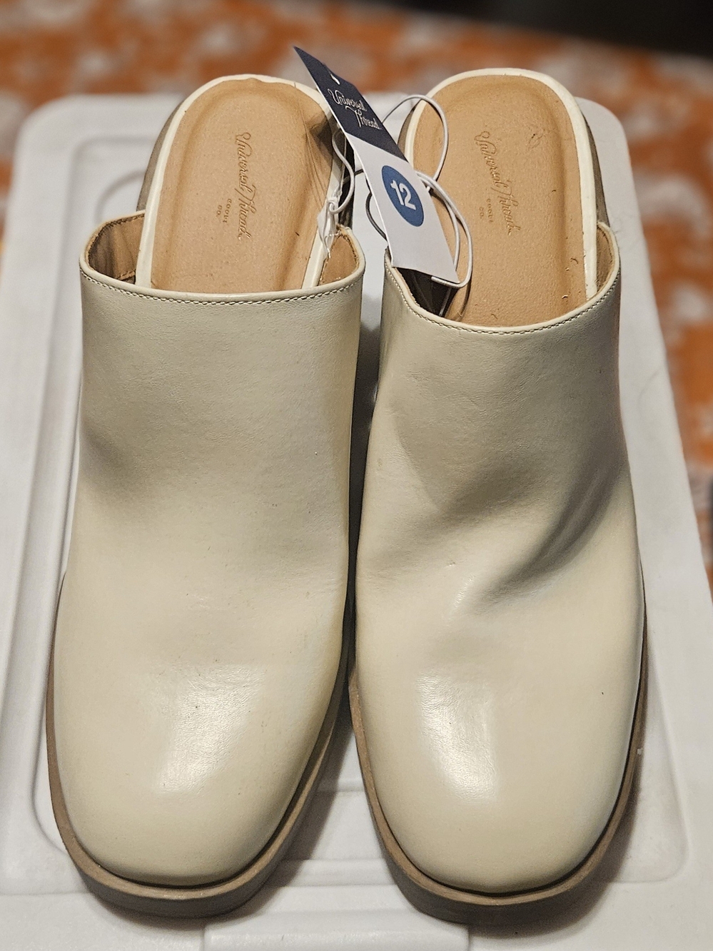Women’s Cream Slip-On Mule Clogs